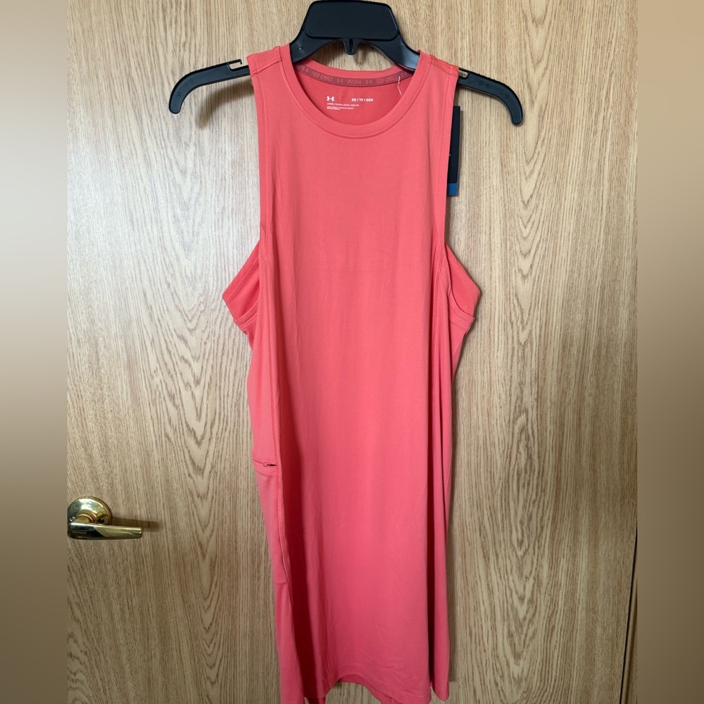 New Under Armour Iso Chill Coral Performance Loose Midi Dress